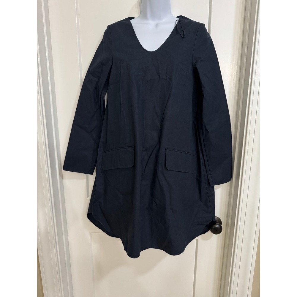 COS Navy Women  Cotton Pockets Shift  Dress‎  Size XS 2